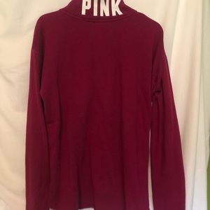 PINK maroon half zip